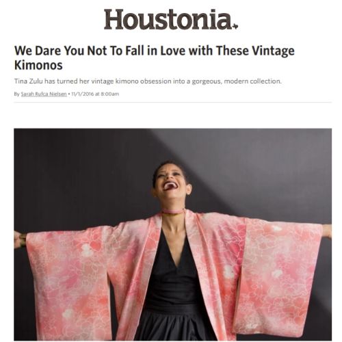 Houstonia Magazine - We Dare You Not To Fall in Love with These Vintage Kimonos
